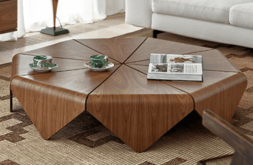 Geometric Square Modular Coffee Table