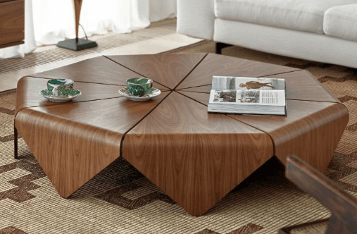 Geometric Square Modular Coffee Table
