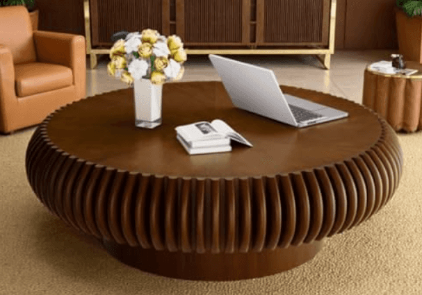 Fluted Drum Coffee Table