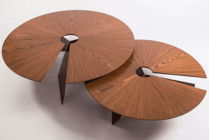 Split Round Nesting Table Set