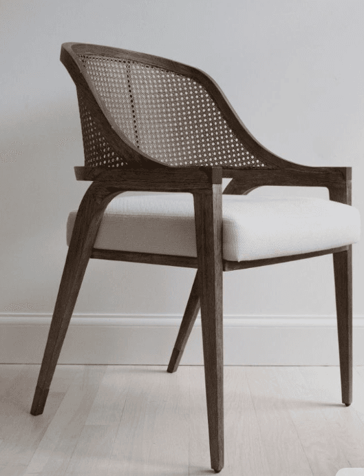 Cane-Back Armchair Side View