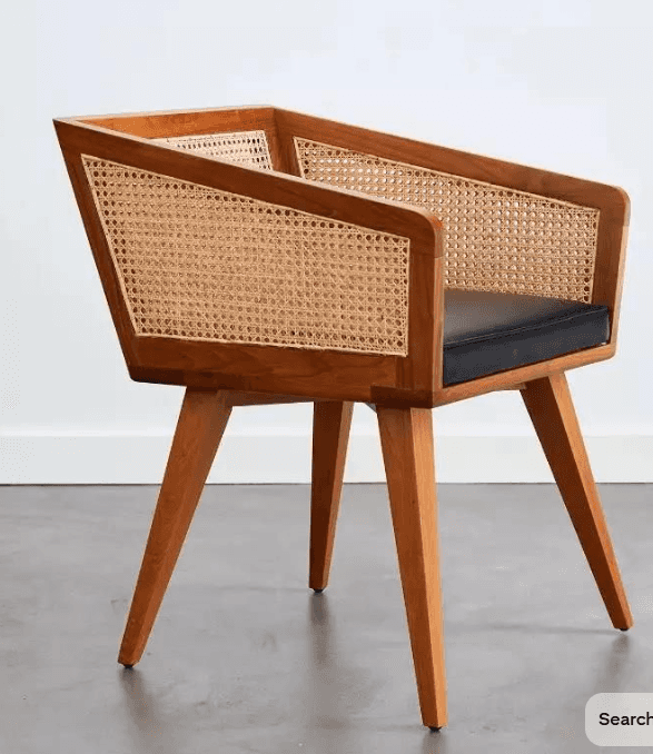 Boxy Cane Armchair