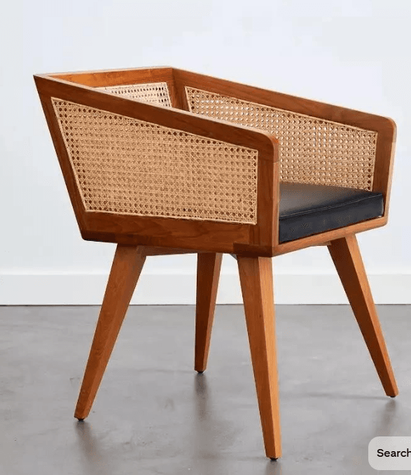 Boxy Cane Armchair