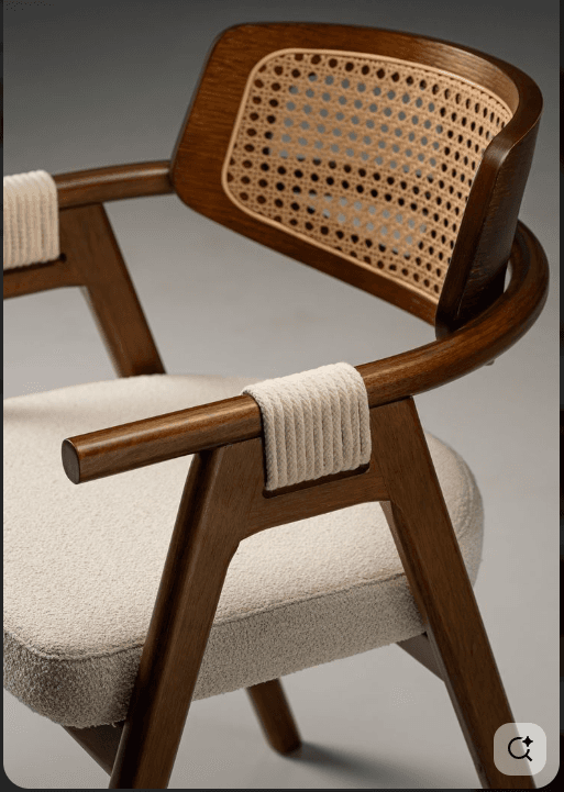 Cane-Back Armchair Detail