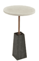 Stone Pedestal Side Table