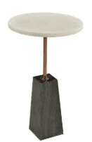 Stone Pedestal Side Table