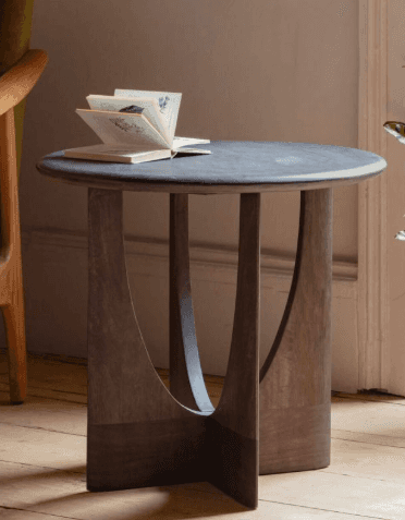 Round Curved-Panel Table