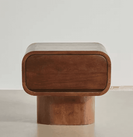 Rounded Block Nightstand