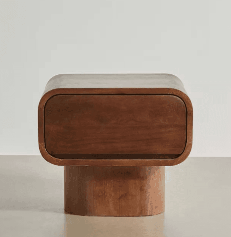 Rounded Block Nightstand