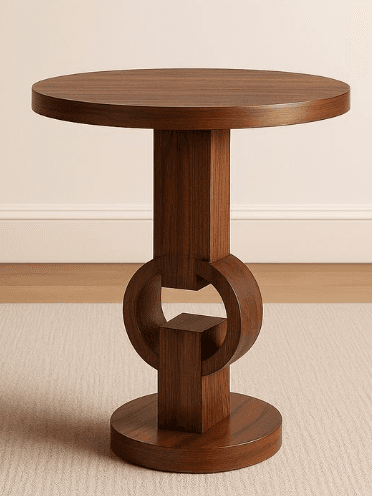 Linked-Ring Pedestal Table