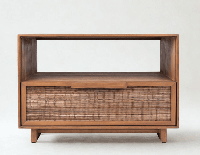 Cane-Front Media Cabinet