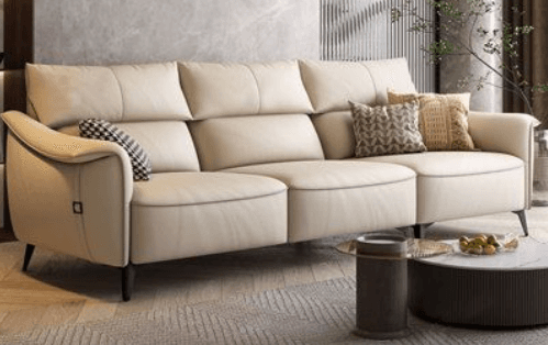 Cream Sectional-Style Sofa